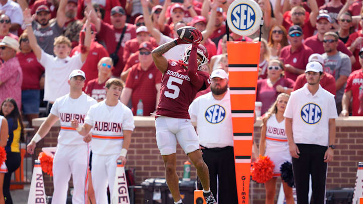 The Oklahoma Sooners were not penalized despite wide receiver Isaiah Sategna III catching a touchdown pass after acting like he was substituting out of the game vs. Auburn.