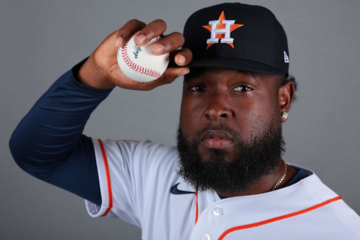 Houston Astros pitcher Cristian Javier