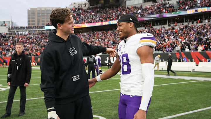 Joe Burrow, Justin Jefferson, Cincinnati Bengals, Minnesota Vikings