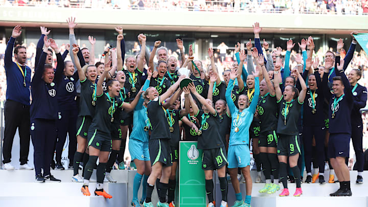 Der VfL Wolfsburg gewann den DFB-Pokal zum neunten Mal in Serie