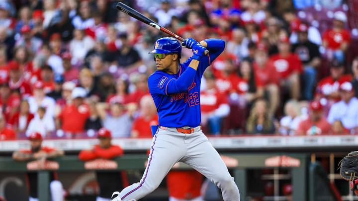 Jun 15, 2026; Cincinnati, Ohio, USA; New York Mets outfielder Juan Soto (22) at bat in the first inning against the Cincinnati Reds at Great American Ball Park. Mandatory Credit: Katie Stratman-Imagn Images Jun 15, 2026; Cincinnati, Ohio, USA; New York Mets outfielder Juan Soto (22) at bat in the first inning against the Cincinnati Reds at Great American Ball Park. Mandatory Credit: Katie Stratman-Imagn Images