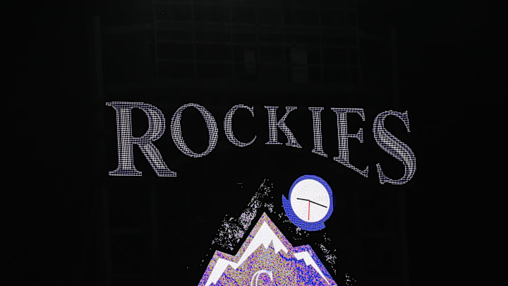 General view of the Colorado Rockies video background inside Coors Field General view of the Colorado Rockies video background inside Coors Field