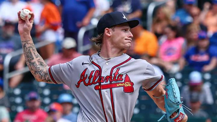 AJ Smith-Shawver was back on the mound for the Braves AJ Smith-Shawver was back on the mound for the Braves