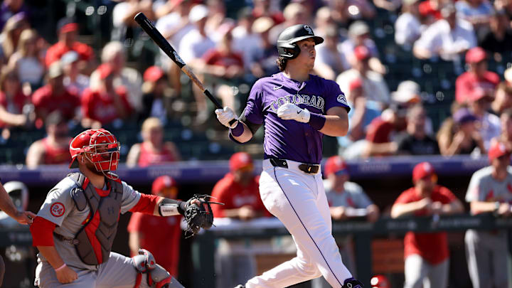 Michael Toglia hit a home run for Colorado on Saturday.