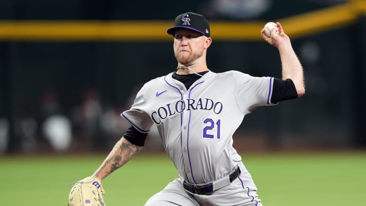 Colorado Rockies starting pitcher Kyle Freeland. Colorado Rockies starting pitcher Kyle Freeland.