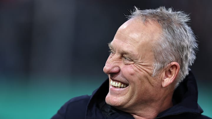 Christian Streich hat gut lachen: Der Freiburger Coach spielt mit seiner Mannschaft eine herausragende Saison