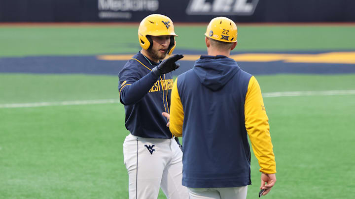 West Virgnia University outfielder Jace Rinehart