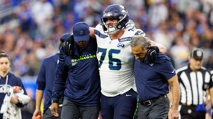 Grey Zabel of the Seattle Seahawks Grey Zabel of the Seattle Seahawks