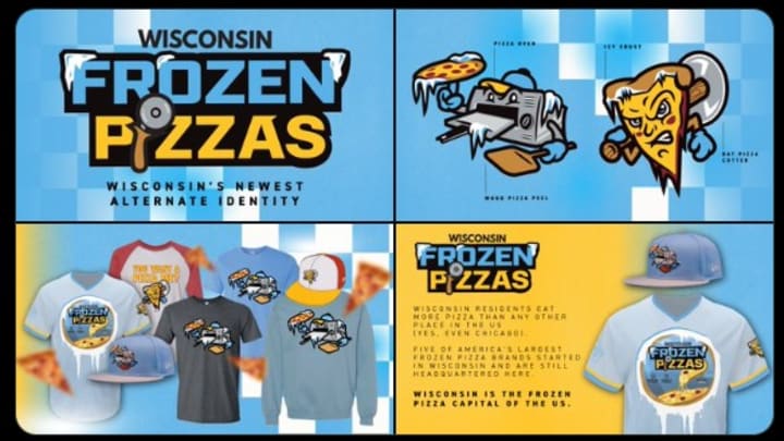 On July 12, the Wisconsin Timber Rattlers will be known as the Wisconsin Frozen Pizzas. On July 12, the Wisconsin Timber Rattlers will be known as the Wisconsin Frozen Pizzas.