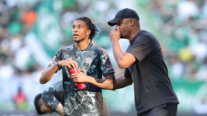 Michael Olise und Vincent Kompany Michael Olise und Vincent Kompany