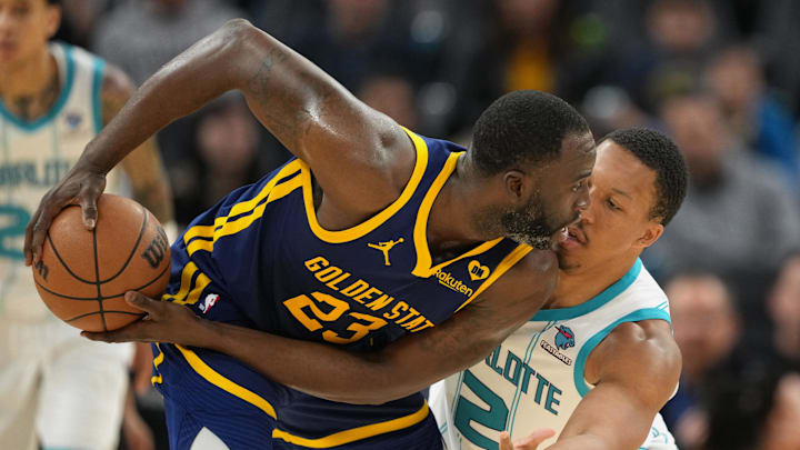 Feb 23, 2024; San Francisco, California, USA; Charlotte Hornets forward Grant Williams (2) defends