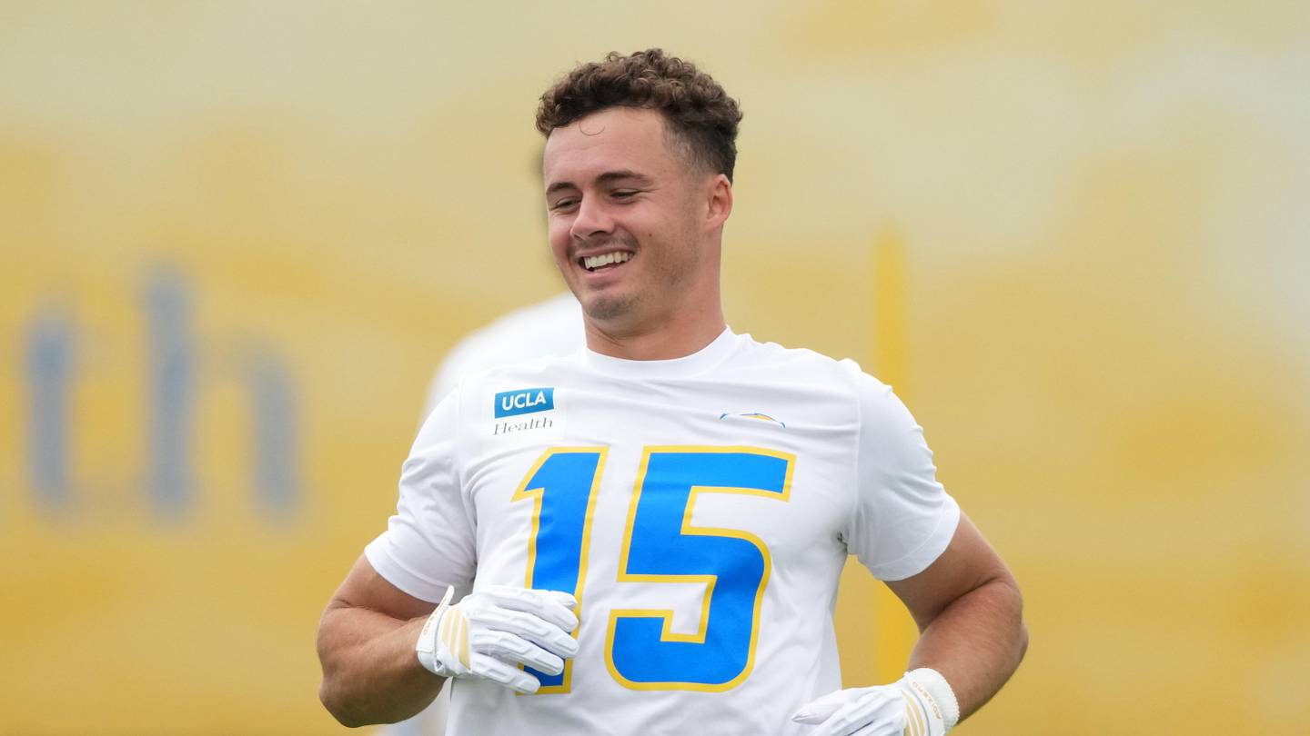 Ladd McConkey Starts Chargers OTAs Working With Trainers