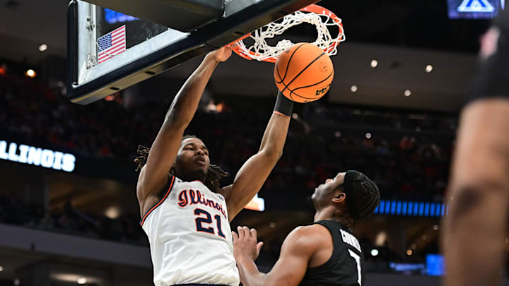 Morez Johnson Jr., the 2024 Illinois Mr. Basketball nod, had 15 points and 10 rebounds in Team USA's 109-76 win over Germany in the U19 World Cup Gold Medal Game in Switzerland. Johnson recently transferred from Illinois to Michigan. Morez Johnson Jr., the 2024 Illinois Mr. Basketball nod, had 15 points and 10 rebounds in Team USA's 109-76 win over Germany in the U19 World Cup Gold Medal Game in Switzerland. Johnson recently transferred from Illinois to Michigan.
