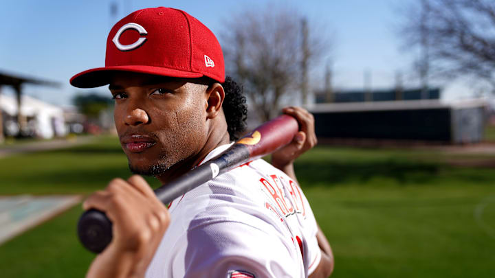 Cincinnati Reds infielder Jose Barrero (2).