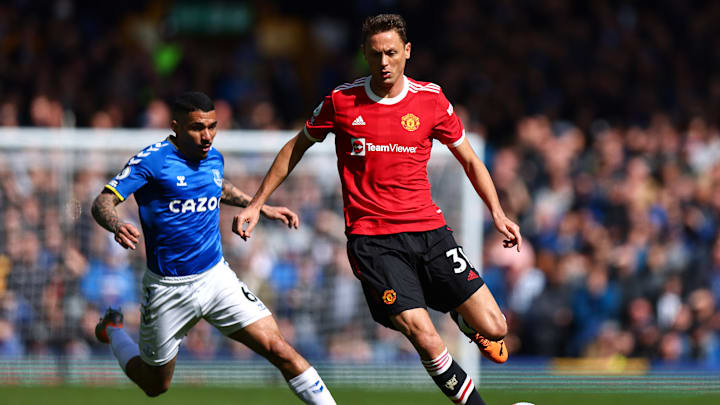 Nemanja Matic in azione con la maglia dello United