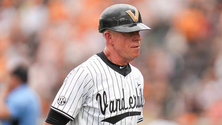 Vanderbilt baseball head coach Tim Corbin during a NCAA baseball game between the Tennessee Volunteers and Vanderbilt Commodores at Lindsey Nelson Stadium on May 11, 2025. Vanderbilt baseball head coach Tim Corbin during a NCAA baseball game between the Tennessee Volunteers and Vanderbilt Commodores at Lindsey Nelson Stadium on May 11, 2025.