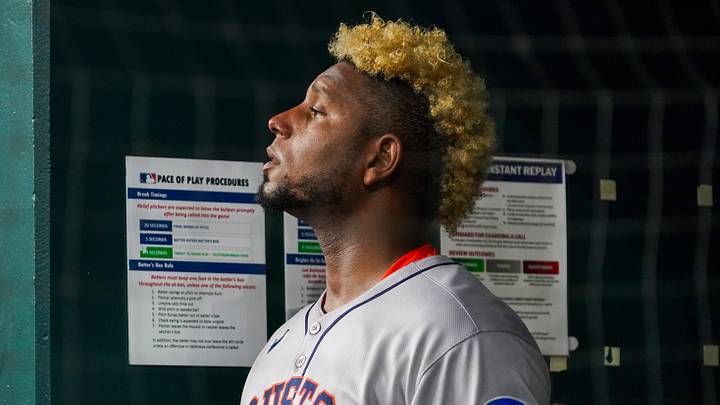 Houston Astros pitcher Ronel Blanco. Houston Astros pitcher Ronel Blanco.