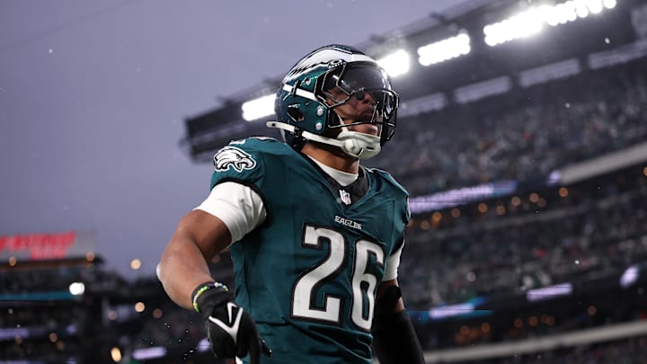 Philadelphia Eagles running back Saquon Barkley.