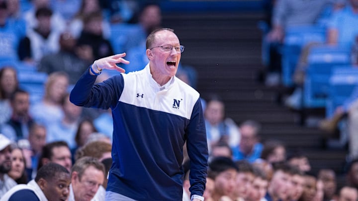 Navy Midshipmen head coach Jon Perry