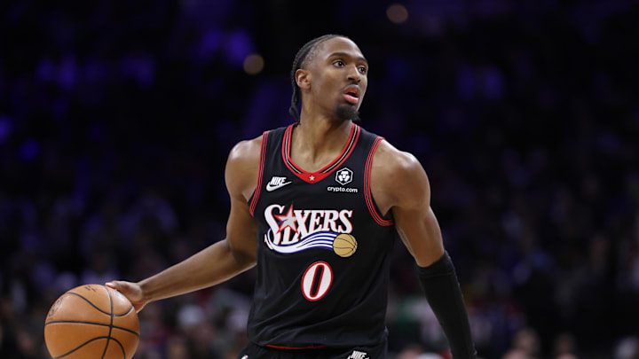 Philadelphia 76ers guard Tyrese Maxey is a great prop target on Friday.