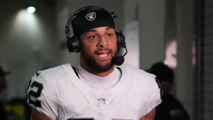 Las Vegas Raiders wide receiver Cody White Las Vegas Raiders wide receiver Cody White