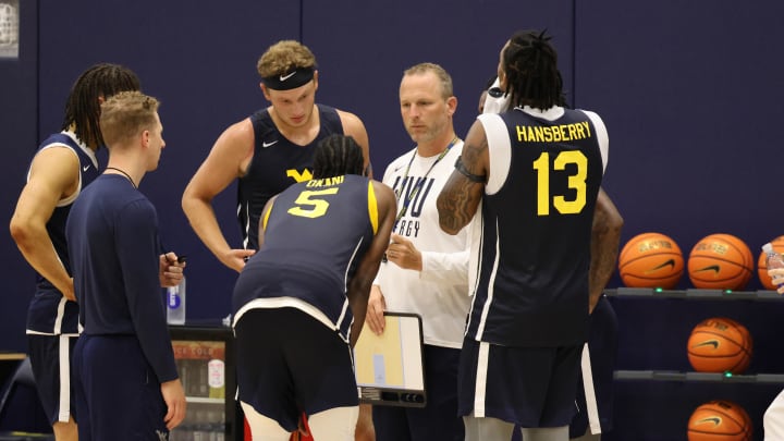 West Virginia head coach Darian DeVries