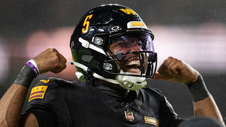 Washington Commanders quarterback Jayden Daniels