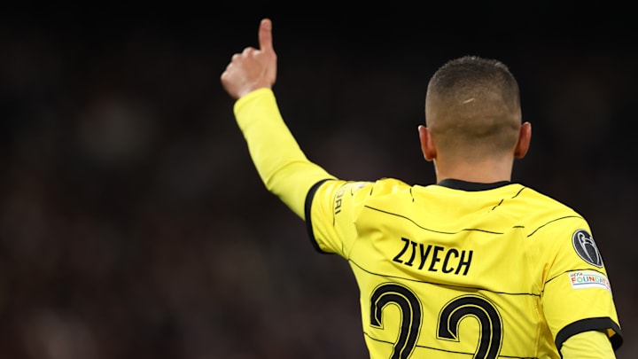Hakim Ziyech in Real Madrid vs Chelsea