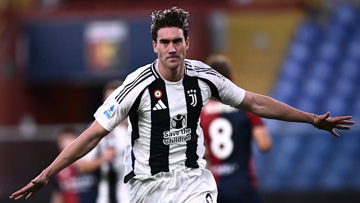 Dusan Vlahovic auteur d'un doublé ce soir avec la Juventus