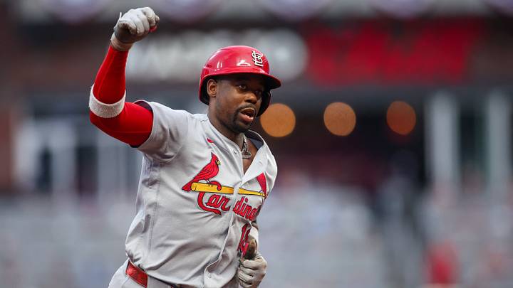 Jul 2, 2026; Atlanta, Georgia, USA; St. Louis Cardinals right fielder Jordan Walker (18) celebrates after a three-run home run against the Atlanta Braves in the first inning at Truist Park. Mandatory Credit: Brett Davis-Imagn Images Jul 2, 2026; Atlanta, Georgia, USA; St. Louis Cardinals right fielder Jordan Walker (18) celebrates after a three-run home run against the Atlanta Braves in the first inning at Truist Park. Mandatory Credit: Brett Davis-Imagn Images