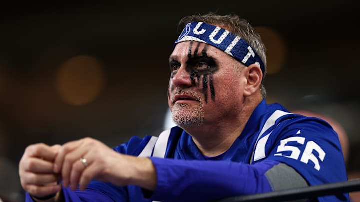 Indianapolis Colts fan watches
