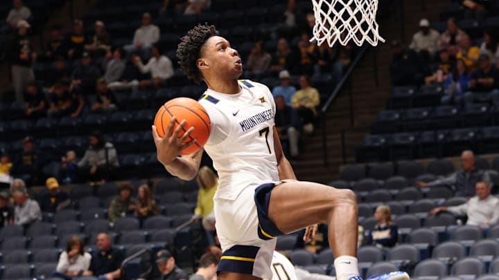 West Virginia University guard Evans Barning Jr.