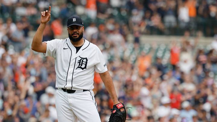 Aug 13, 2026; Detroit, Michigan, USA; Detroit Tigers pitcher Kenley Jansen (74) celebrate after defeating the Cleveland Guardians at Comerica Park. Mandatory Credit: Rick Osentoski-Imagn Images Aug 13, 2026; Detroit, Michigan, USA; Detroit Tigers pitcher Kenley Jansen (74) celebrate after defeating the Cleveland Guardians at Comerica Park. Mandatory Credit: Rick Osentoski-Imagn Images