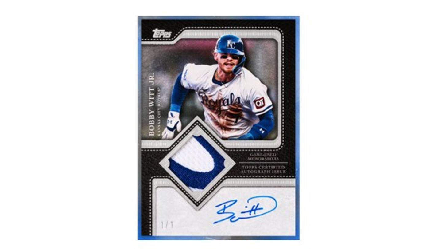 Bobby Witt Jr. Takes Center Stage in 2025 Topps Reverence Patch Autos!