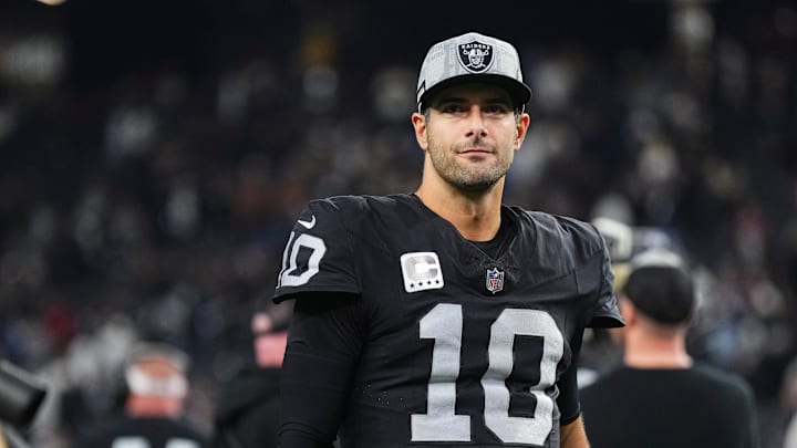 Las Vegas Raiders quarterback Jimmy Garoppolo
