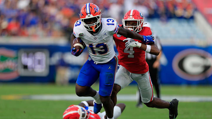 Florida Gators running back Jadan Baugh should see a steady diet of carries against a porous LSU run defense. Florida Gators running back Jadan Baugh should see a steady diet of carries against a porous LSU run defense.