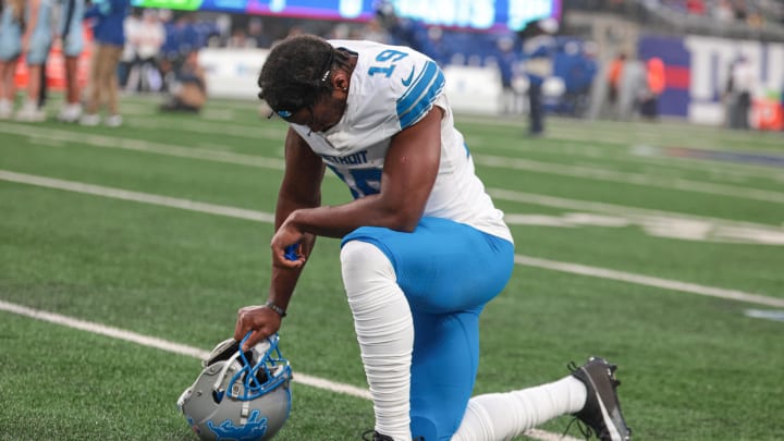 Detroit Lions wide receiver Donovan Peoples-Jones (19). Detroit Lions wide receiver Donovan Peoples-Jones (19).
