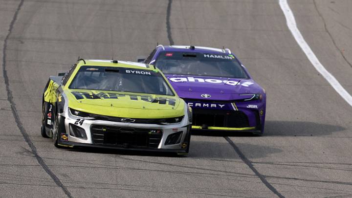 William Byron, Hendrick Motorsports, Denny Hamlin, Joe Gibbs Racing, FireKeepers Casino 400, Michigan International Speedway, NASCAR