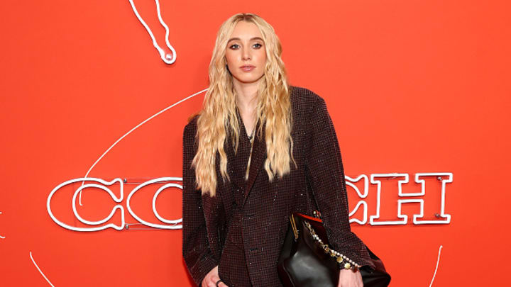 Paige Bueckers arrives prior to the 2025 WNBA Draft at The Shed on April 14, 2025 in New York City.