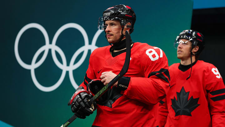 Penguins star Sidney Crosby will be out for at least four weeks after suffering a lower-body injury while playing for Team Canada at the Milan Cortina Olympics.