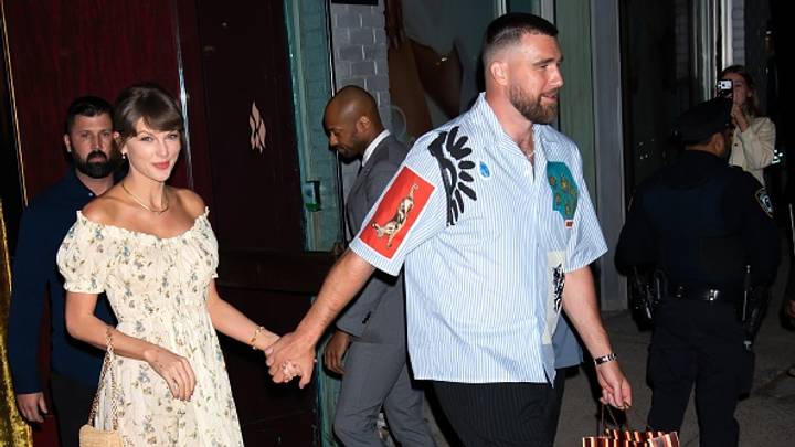 Adam Sander served as the officiant at Taylor Swift and Travis Kelce’s wedding at Madison Square Garden on Friday night. Adam Sander served as the officiant at Taylor Swift and Travis Kelce’s wedding at Madison Square Garden on Friday night.