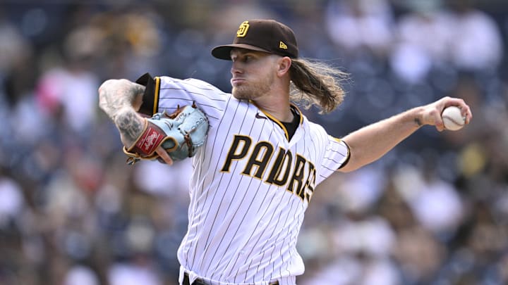 San Diego Padres relief pitcher Josh Hader (71) throws a pitch