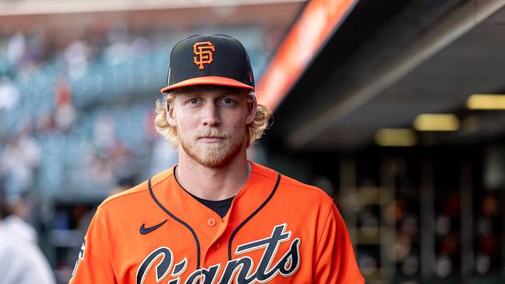 San Francisco, California, USA;  San Francisco Giants center fielder Jonah Cox (53) before the game against the San Diego Padres at Oracle Park.  Mandatory Credit: Bob Kupbens-Imagn Images