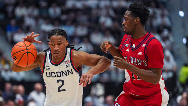 St. John’s was no match for Silas Demary Jr. (left) and UConn Wednesday evening. St. John’s was no match for Silas Demary Jr. (left) and UConn Wednesday evening.