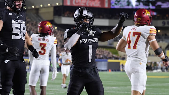 West Virginia University running back Jahiem White West Virginia University running back Jahiem White