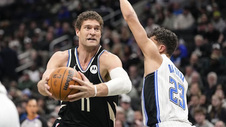 Jan 15, 2025; Milwaukee, Wisconsin, USA; Milwaukee Bucks center Brook Lopez (11) during the game against the Orlando Magic at Fiserv Forum. Mandatory Credit: Jeff Hanisch-Imagn Images Jan 15, 2025; Milwaukee, Wisconsin, USA; Milwaukee Bucks center Brook Lopez (11) during the game against the Orlando Magic at Fiserv Forum. Mandatory Credit: Jeff Hanisch-Imagn Images