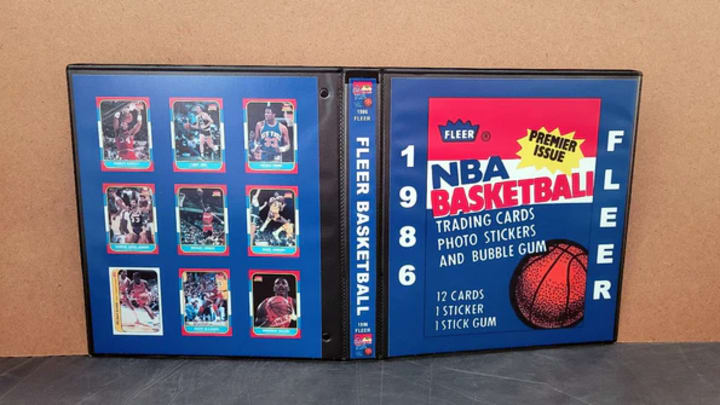 1986 Fleer Basketball Display