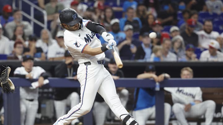 Miami Marlins third baseman Connor Norby 