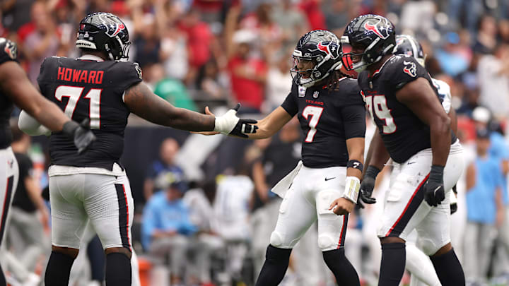 CJ Stroud gives a big shoutout to his offensive line ahead of the Houston Texans matchup with the Seattle Seahawks
