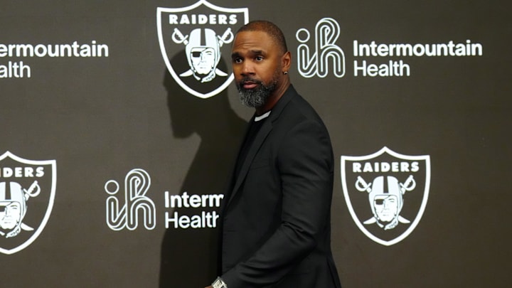 Feb 10, 2026; Henderson, NV, USA; Charles Woodson at Las Vegas Raiders press conference at Intermountain Health Performance Center. 